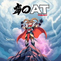 An anime-style poster for a fictional series titled "GOAT"