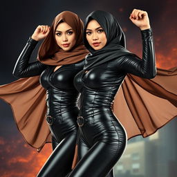 Malaysian women wearing hijabs portrayed as sexy superheroes