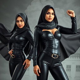 Malaysian women wearing hijabs portrayed as sexy superheroes