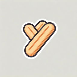 Logo featuring delicious and crunchy wafer sticks. The logo should imply taste, pleasure, and high quality. Include elements to suggest it being a snack product.