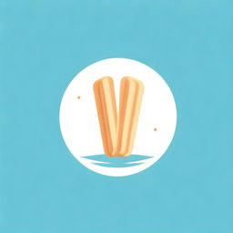 Logo featuring delicious and crunchy wafer sticks. The logo should imply taste, pleasure, and high quality. Include elements to suggest it being a snack product.