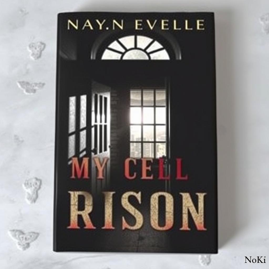 A mysterious and suspenseful book cover for the novel titled "My Cell Prison