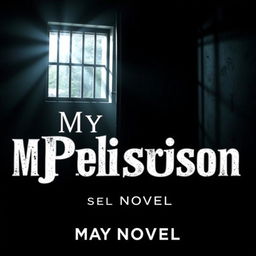 A mysterious and suspenseful book cover for the novel titled "My Cell Prison