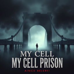 A mysterious and suspenseful book cover for the novel titled "My Cell Prison