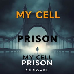 A mysterious and suspenseful book cover for the novel titled "My Cell Prison