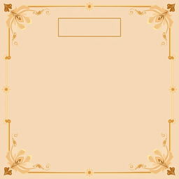 Create a simple square border with subtle patterns inspired by Hindu mythology