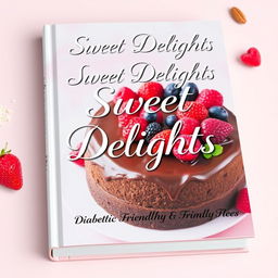 A book cover for a diabetic-friendly dessert recipe book