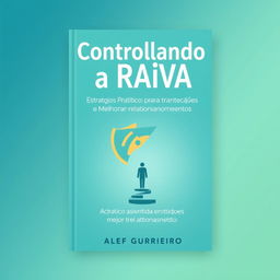 e-book cover design for "Controlando a Raiva: Estratégias Práticas para Transformar Emoções e Melhorar Relacionamentos" by Alef Guerreiro