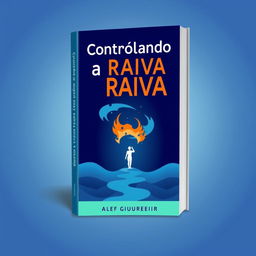 e-book cover design for "Controlando a Raiva: Estratégias Práticas para Transformar Emoções e Melhorar Relacionamentos" by Alef Guerreiro