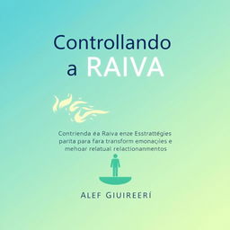 e-book cover design for "Controlando a Raiva: Estratégias Práticas para Transformar Emoções e Melhorar Relacionamentos" by Alef Guerreiro