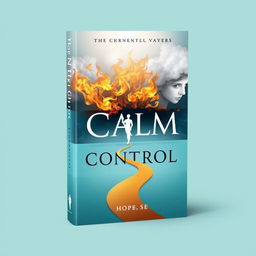 A book cover design that evokes a sense of calm and emotional control