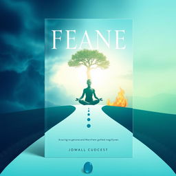 Ebook cover design featuring serene and balanced imagery