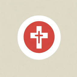 A Red Cross logo intermingled with symbols of the camillians, including benedictions and prayers. Make it evoke a sense of spiritual healing and welfare.