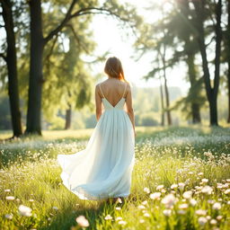 A book cover featuring a gentle and serene scene symbolizing femininity, hope, purity, and modesty