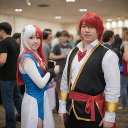 A lively anime, comics, and gaming (ACG) community gathering filled with cosplayers, artists and gamers. Notable features include booths of merchandise, gaming stations, manga library, and a cosplay stage.