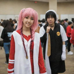 A lively anime, comics, and gaming (ACG) community gathering filled with cosplayers, artists and gamers. Notable features include booths of merchandise, gaming stations, manga library, and a cosplay stage.