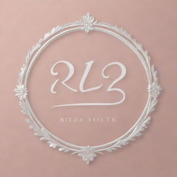 Create an elegant typography of the name 'Rilza Iffath' in a stylish and modern font, against a soft and soothing background.