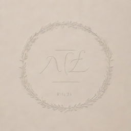 Update the previous image to include the full name 'Rilza Iffath' in elegant typography, keeping the soft and soothing background.