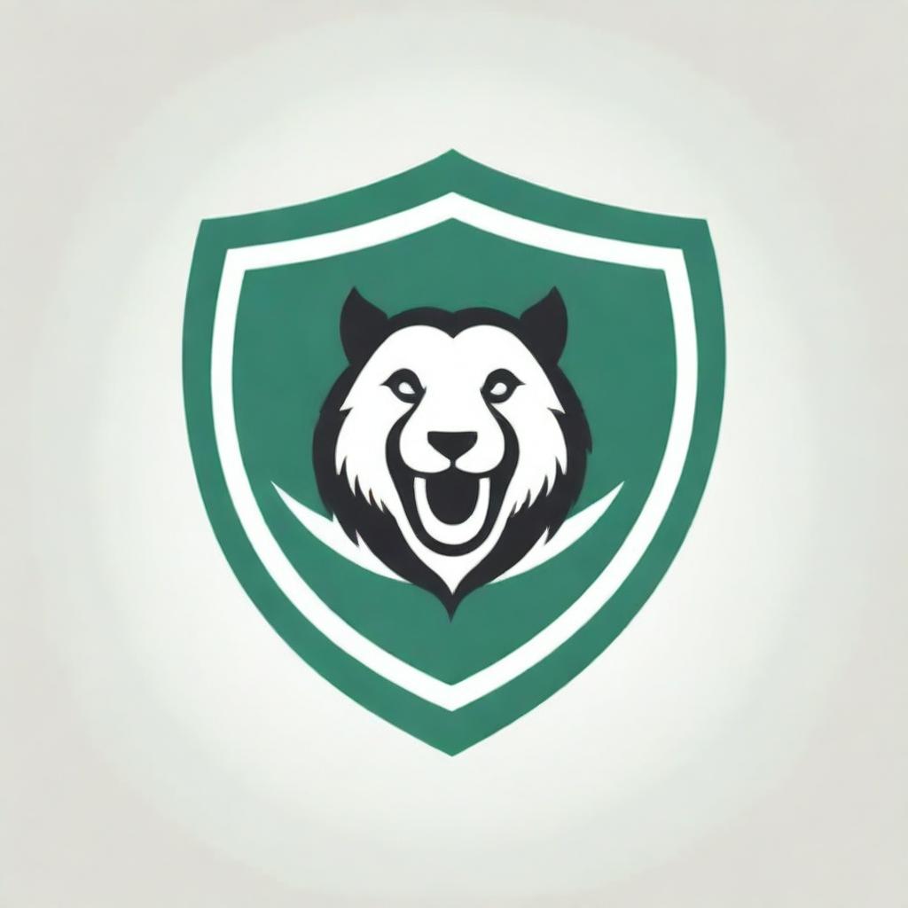 Generate a logo for a fan club of the Deportivo Cali football team, using the team's colors of green and white. Incorporate elements symbolizing passion, camaraderie, and undying sportsmanship.