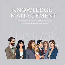 A detailed cover of a book on knowledge management featuring interviews with leading experts in knowledge management, communications, information technology, and training