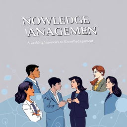 A detailed cover of a book on knowledge management featuring interviews with leading experts in knowledge management, communications, information technology, and training