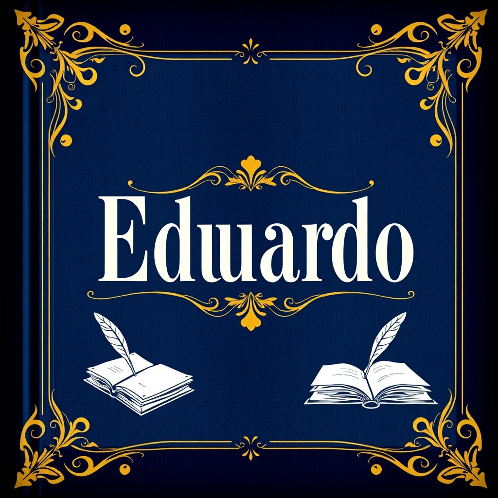 A beautifully designed book cover featuring the name "Eduardo" prominently