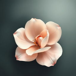 artistic depiction of an abstract floral concept symbolizing femininity, featuring soft petals and delicate curves, inspired by Georgia O'Keeffe's floral paintings, capturing the essence of beauty and nature