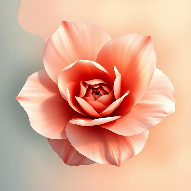 artistic depiction of an abstract floral concept symbolizing femininity, featuring soft petals and delicate curves, inspired by Georgia O'Keeffe's floral paintings, capturing the essence of beauty and nature