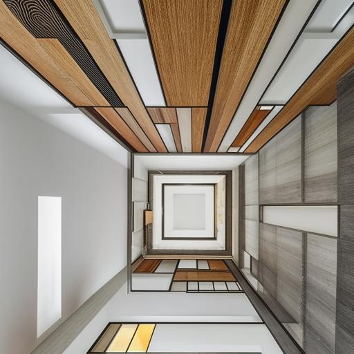 An array of innovative and creative ceiling design ideas for a rectangular room. Include various styles such as classic, modern, and minimalist.