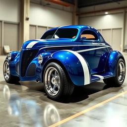 A 1939 Chevy Coupe transformed into a supercar with a widebody design by Khyzyl Saleem