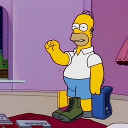 Profile picture of Homer Simpson striking the 'Will to Power' pose.