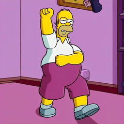 Profile picture of Homer Simpson striking the 'Will to Power' pose.