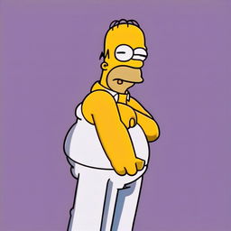 Profile picture of Homer Simpson striking the 'Will to Power' pose.