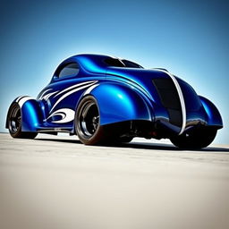 A 1939 Chevrolet Coupe transformed into a stunning supercar with a widebody design