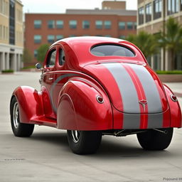 A visionary 1939 Chevrolet Coupe, exquisitely designed as a supercar with a sleek widebody