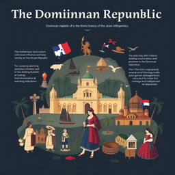 A visual representation of the rich history of the Dominican Republic