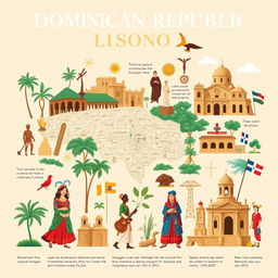 A visual representation of the rich history of the Dominican Republic