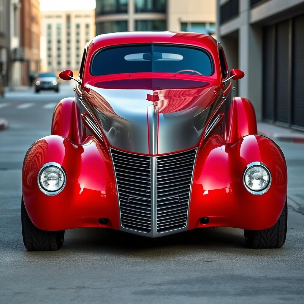 A 1939 Chevrolet Coupe transformed into a supercar, featuring a widebody design