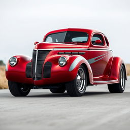 1939 Chevrolet Coupe transformed into a supercar with a widebody design