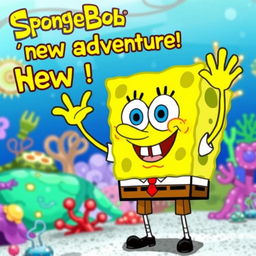 A vibrant, playful image of SpongeBob returning for a new adventure