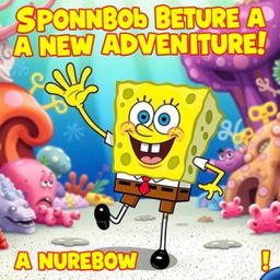 A vibrant, playful image of SpongeBob returning for a new adventure