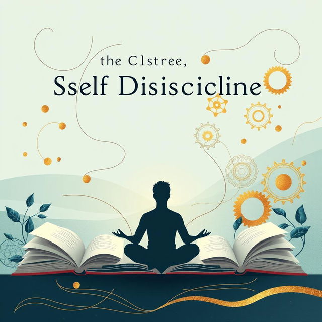 A conceptual art piece illustrating the concept of self-discipline, inspired by the title 'The Art of Self Discipline by Great Learner Audiobook'