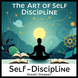 A conceptual art piece illustrating the concept of self-discipline, inspired by the title 'The Art of Self Discipline by Great Learner Audiobook'