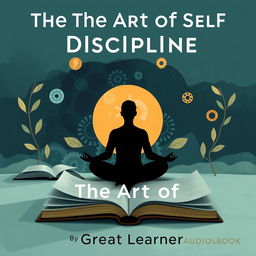 An artistic representation of the audiobook titled 'The Art of Self Discipline' by the author Great Learner