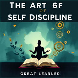 An artistic representation of the audiobook titled 'The Art of Self Discipline' by the author Great Learner