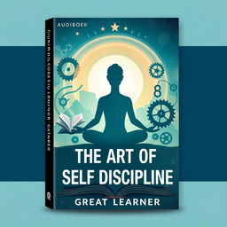 Design a book cover for the audiobook titled 'The Art of Self Discipline' by Author Great Learner