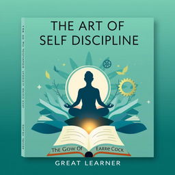 Design a book cover for the audiobook titled 'The Art of Self Discipline' by Author Great Learner