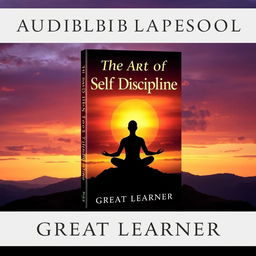 An engaging and powerful book cover for 'The Art of Self Discipline' by Great Learner