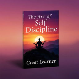 An engaging and powerful book cover for 'The Art of Self Discipline' by Great Learner