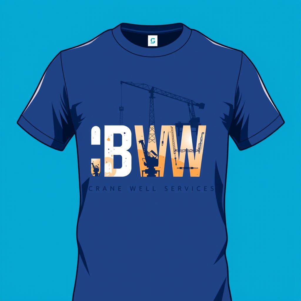 A stylish t-shirt design featuring a bold acronym 'CBWS' prominently displayed in a modern, eye-catching font